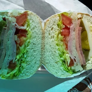 This is the combination sandwich and it is really tasty.