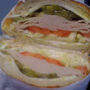 Turkey croissant sandwich $4