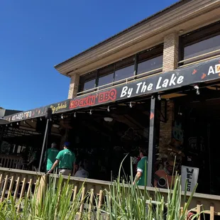 the front of the restaurant