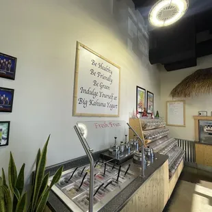 Their Fruit Bar and Toppings Bar