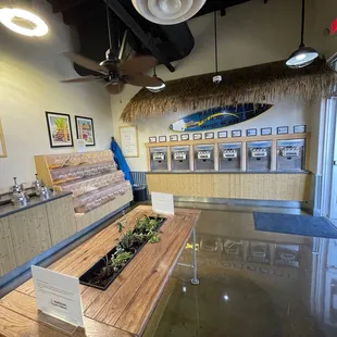 the inside of the store