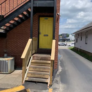 Unassuming entrance.