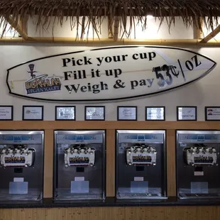 a surfboard on the wall