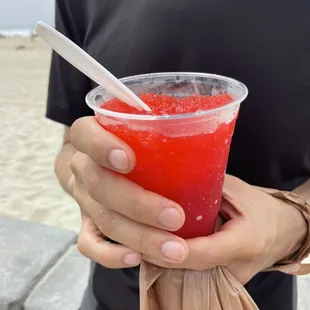 Strawberry and Watermelon shaved ice