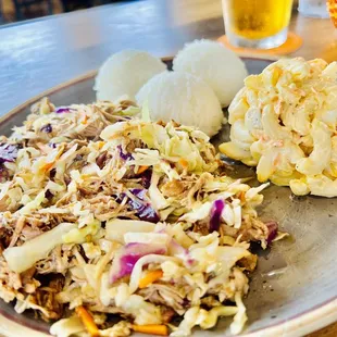 a plate of food on a table