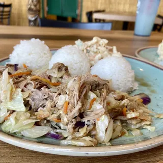 Kalua Pork and Cabbage Plate