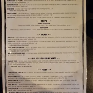 Menu side 1 as of 3-9-2024