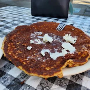 Protein pancake is huge,  it was okay.