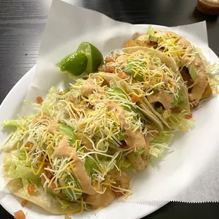 Pescado Tacos, Camaron Tacos