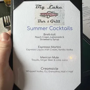 Summer cocktails