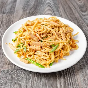 Meatless Chicken Garlic Noodles