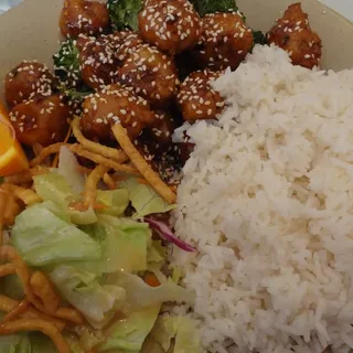 Kung Pao Meatless Chicken Lunch Special
