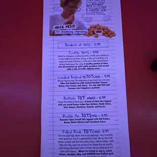 Special Tots menu(1)