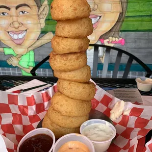 Onion ring tower
