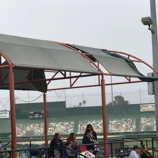 Some tarps that are torn and damaged.