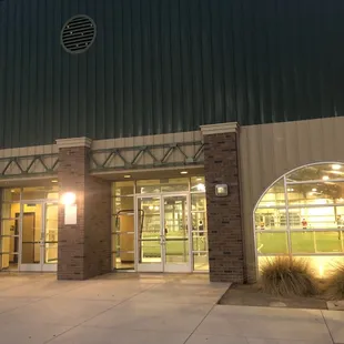 Indoor soccer/ grass building