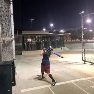 Batting lanes, machine pitch exchanges cash for tokens