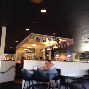 Awsome indoor bar area to cool off.