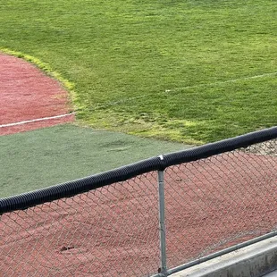 Ragged uneven turf