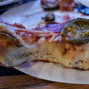 Uncooked layer of dough