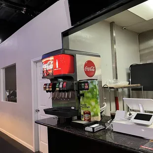 Self serve but ran out of syrup for flavors