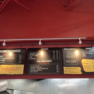 This is the current menu as of 01/08/2025