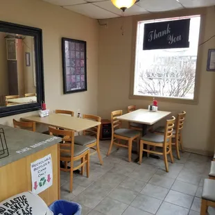The inside is now...maaaybe standing room only!? Lol
