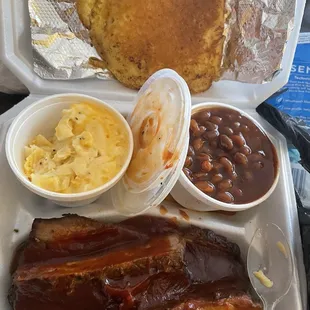 Ribs Mac and Cheese Jack Baked Beans Snook and Tooke Watermelon Lemonade Bread Pudding Mac and Cheese Beef Brisket