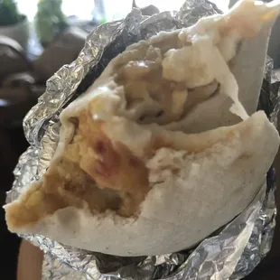 Egg Potato Cheese burrito $2.50