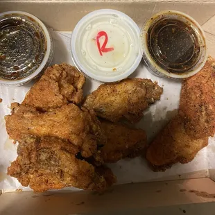 Honey garlic pepper wings