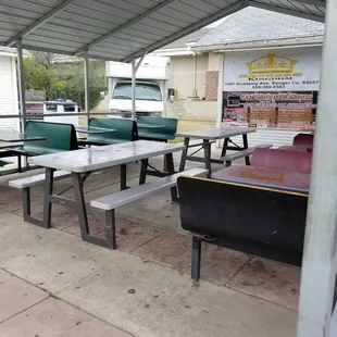 Outdoor only seating..