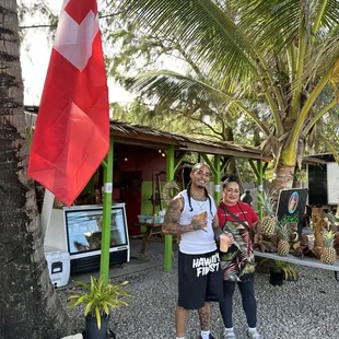 Mama Tina and her son Halafihi