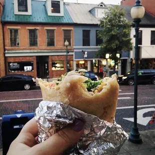 burritos and wraps, outside