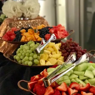 Cocktail hour set up.