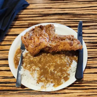 Pork Chop, Rice &amp; Gravy