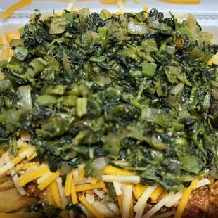 Vegan chili cheese friez w/ Veggie Mix Added (customer&apos;s custom order)