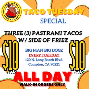 TACO TUESDAY SPECIAL