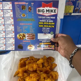 40 large Shrimp for $16.99.