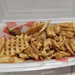waffles, food