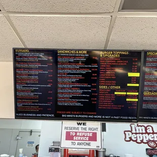 Menu left