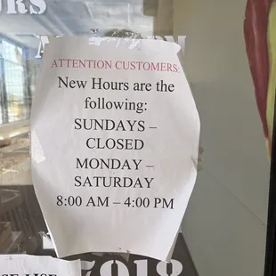 Today is Saturday 12:10 and they are closed.  Not following the &quot;new&quot; hours.