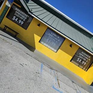 the outside of the building