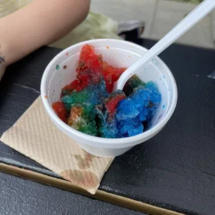 Rainbow after it's been mostly eaten