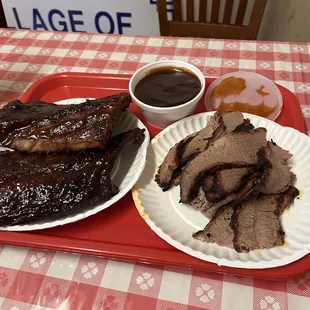 bbq ribs and brisk