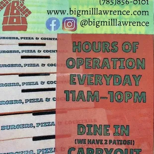 Heated patio, and an open(ish) patio! Perfect for spring!