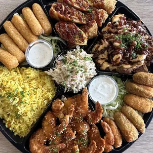 a plate of food