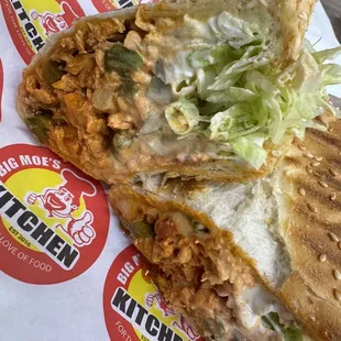 Sizzle Chicken Sub, I requested them to add buffalo sauce.