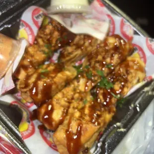 BBQ Chicken Egg Rolls