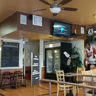 A decent sized restaurant.