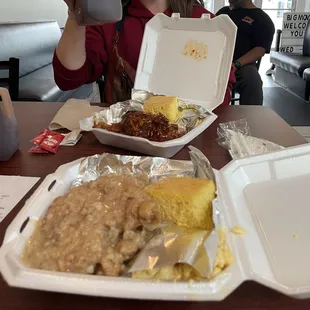 Pork chops and BBQ burnt ends